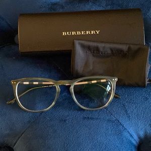 Gently used Burberry eyeglasses in excellent condition.